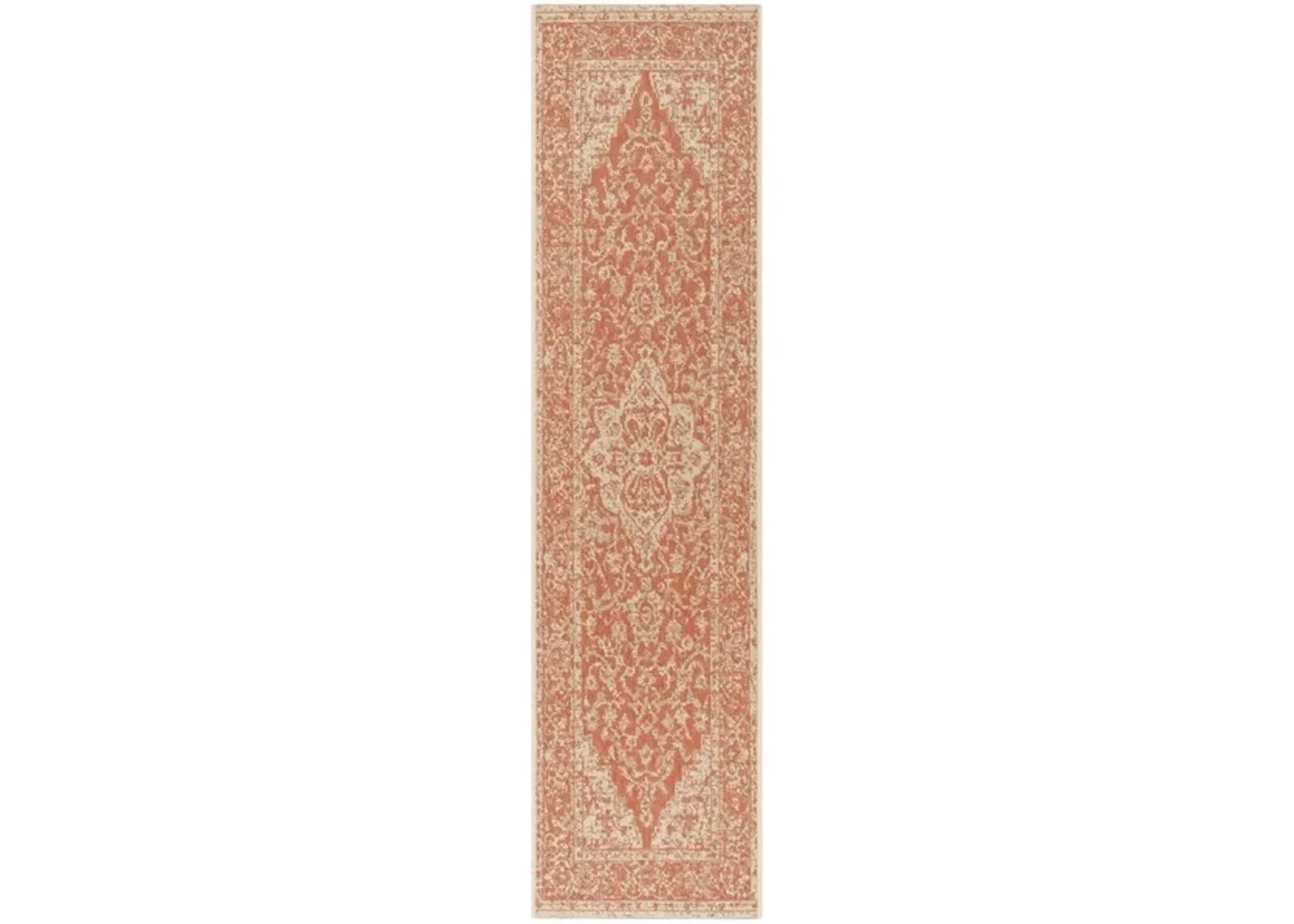 LINDEN 137 Collection LND137P-212 Rust / Creme 2'-2" X 12'