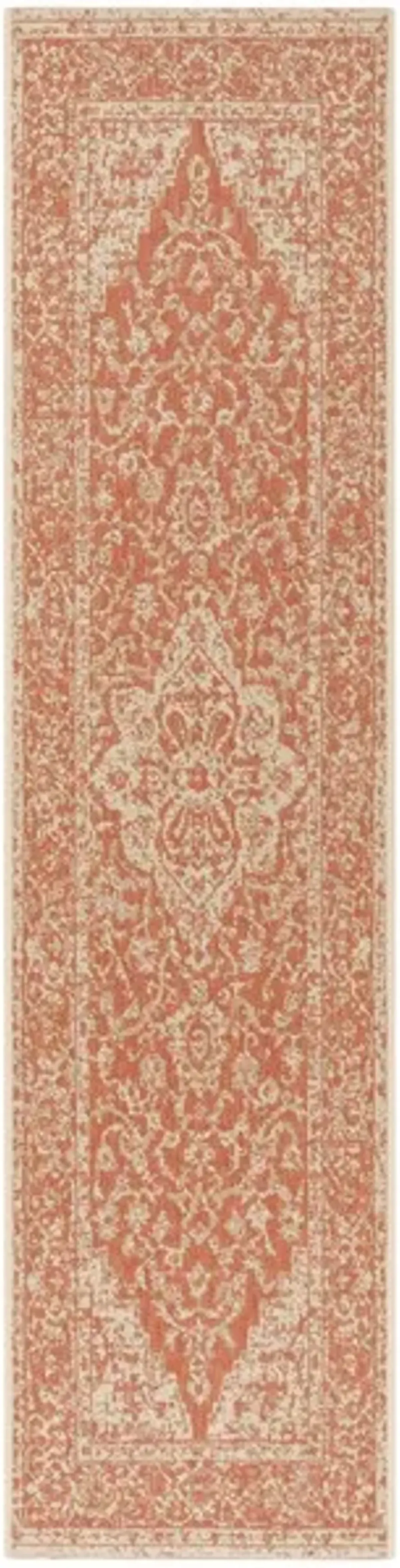 LINDEN 137 Collection LND137P-212 Rust / Creme 2'-2" X 12'