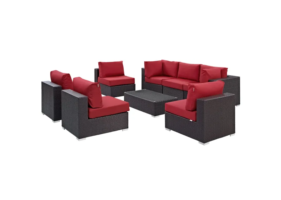 Convene 8 Piece Outdoor Patio Sectional Set