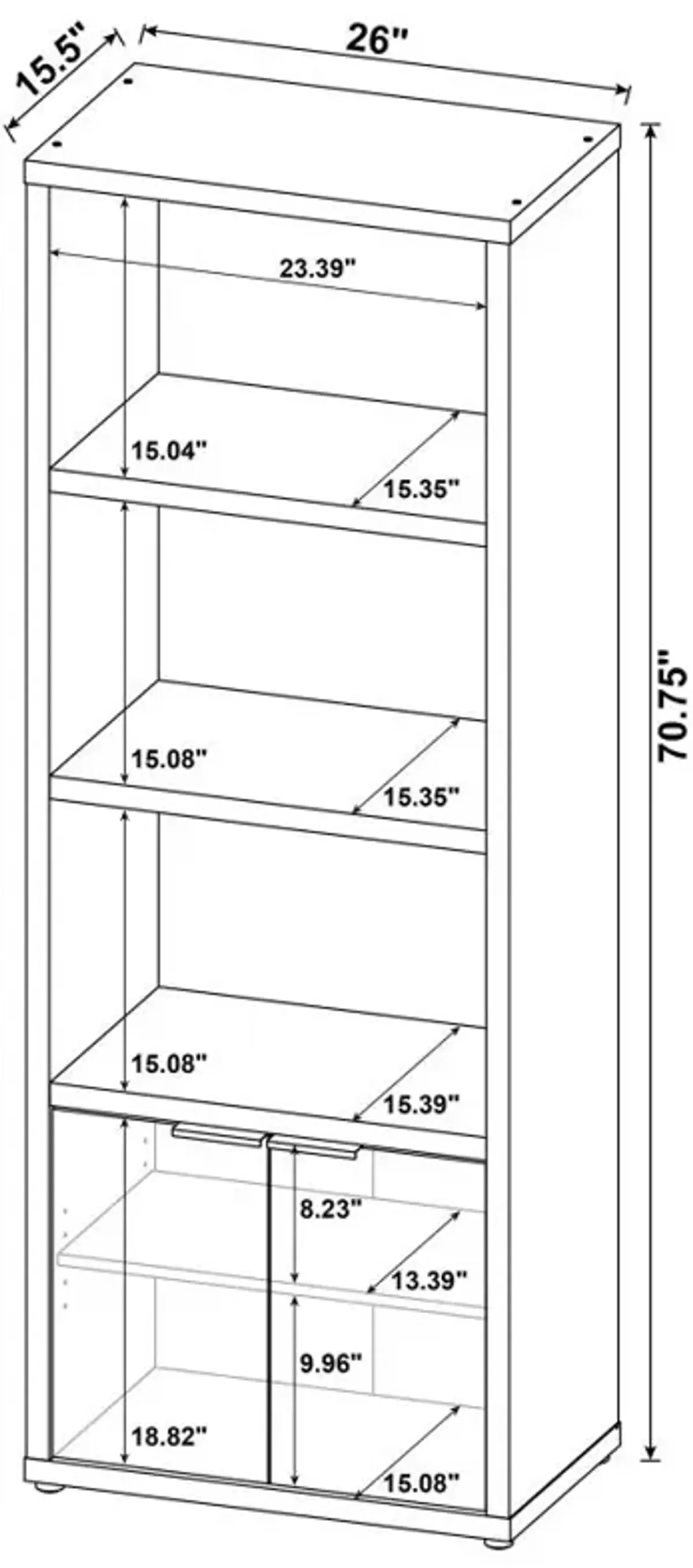 Tabby 3-piece Entertainment Center With 60" TV Stand Mango