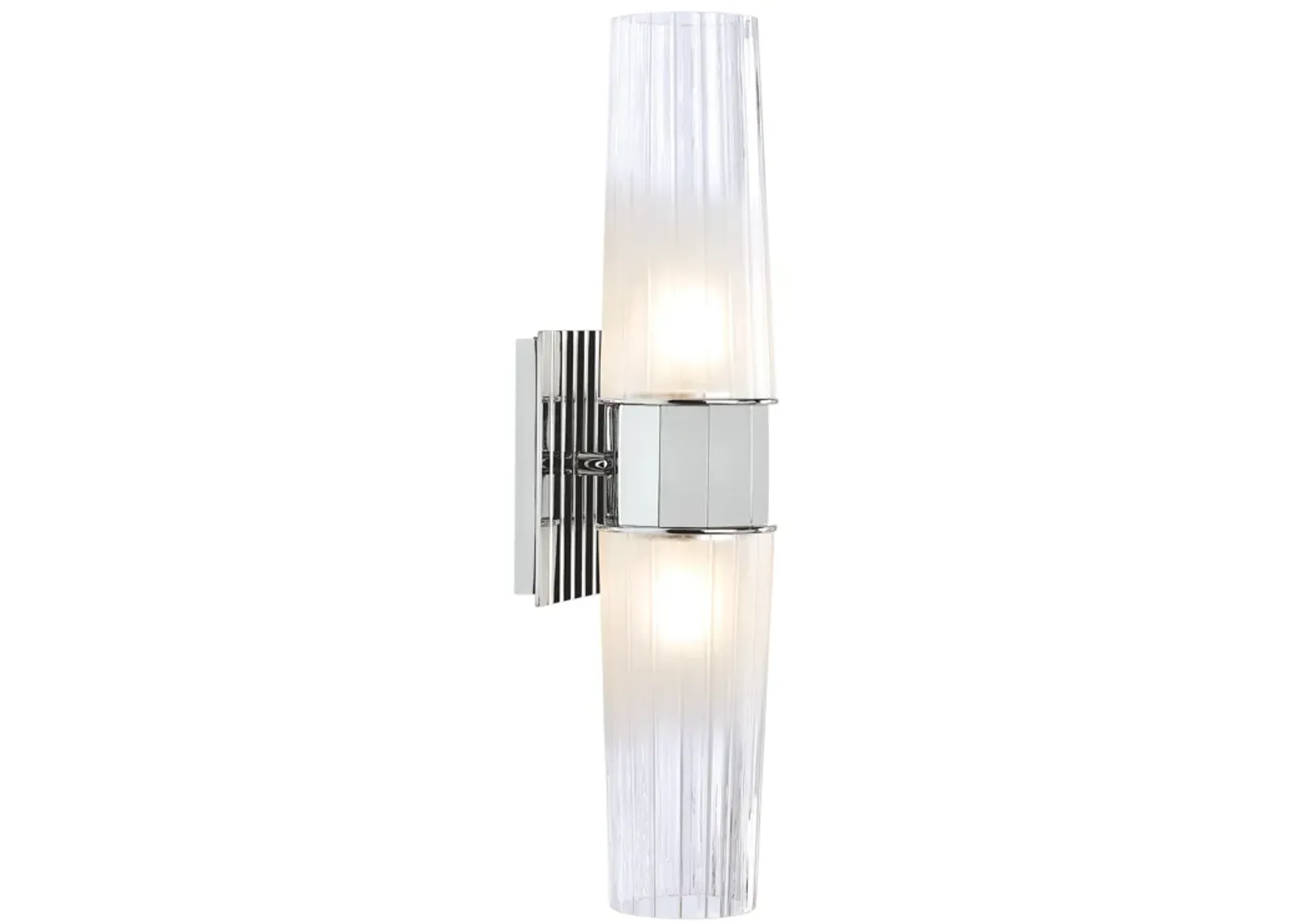 Icycle Double Wall Sconce - Chrome