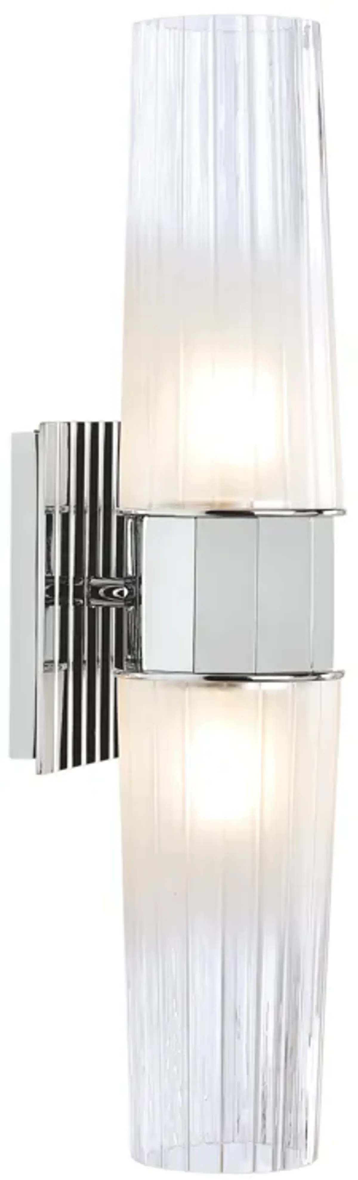 Icycle Double Wall Sconce - Chrome