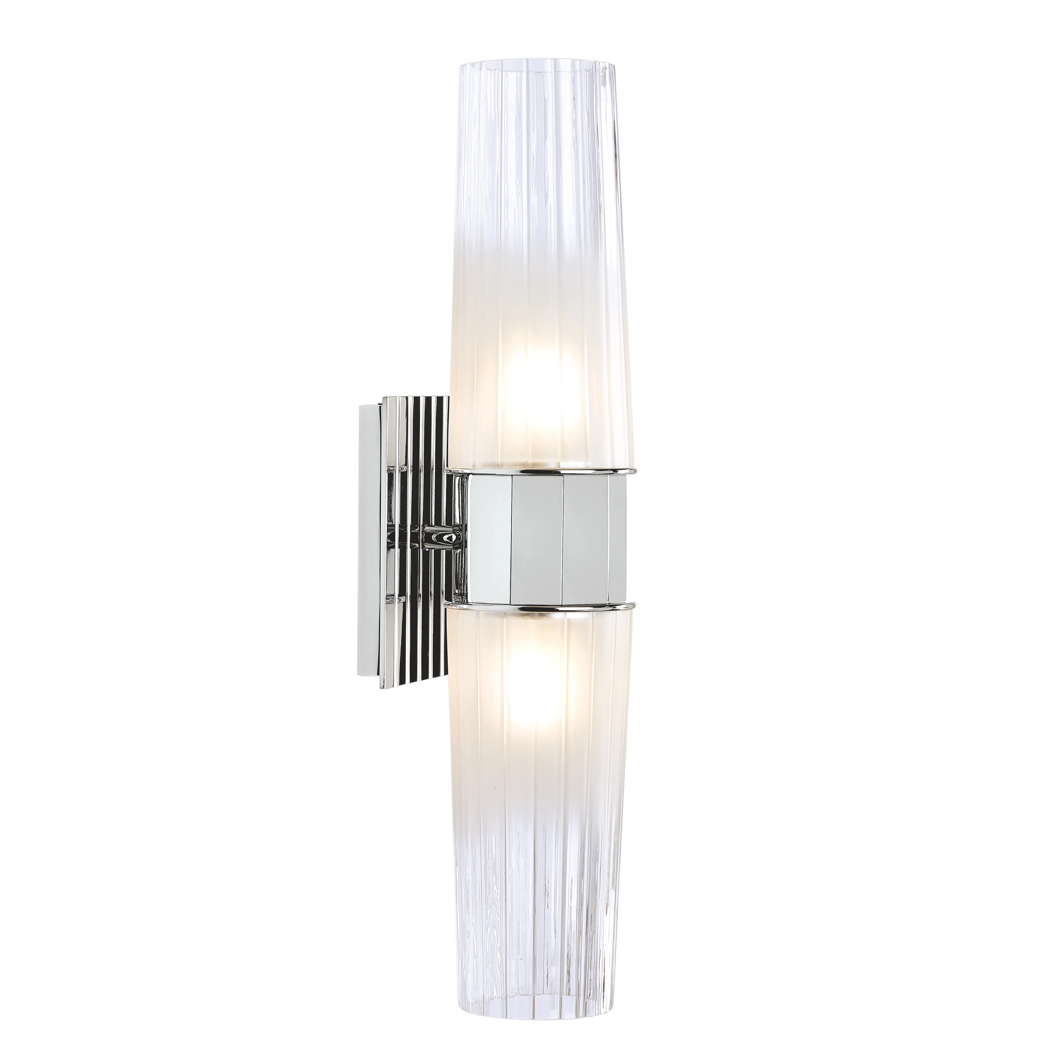 Icycle Double Wall Sconce - Chrome