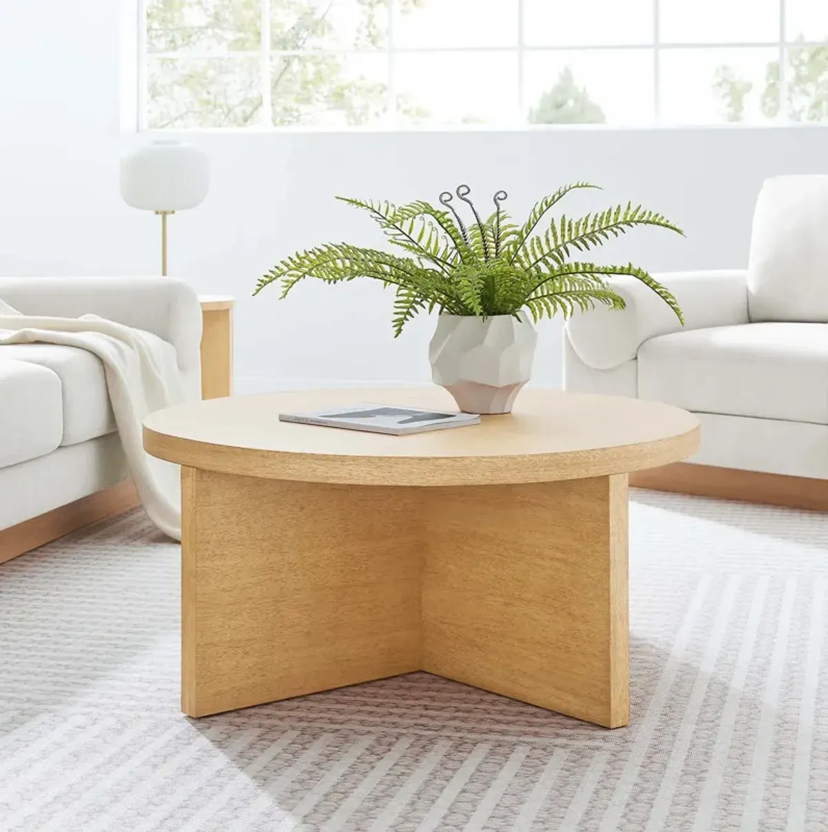 Silas Round Mango Wood Coffee Table