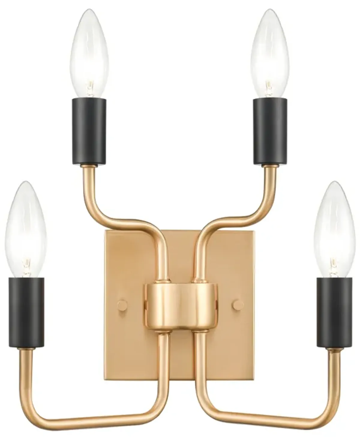 Epping Avenue 10" High 2-Light Sconce - Aged Brass