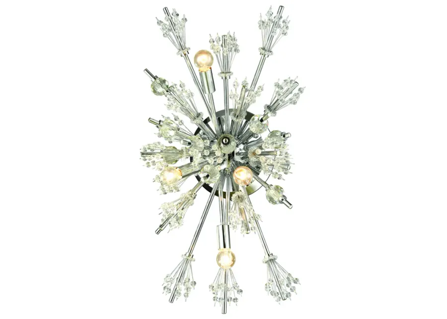 Starburst 26" High 4-Light Sconce - Polished Chrome