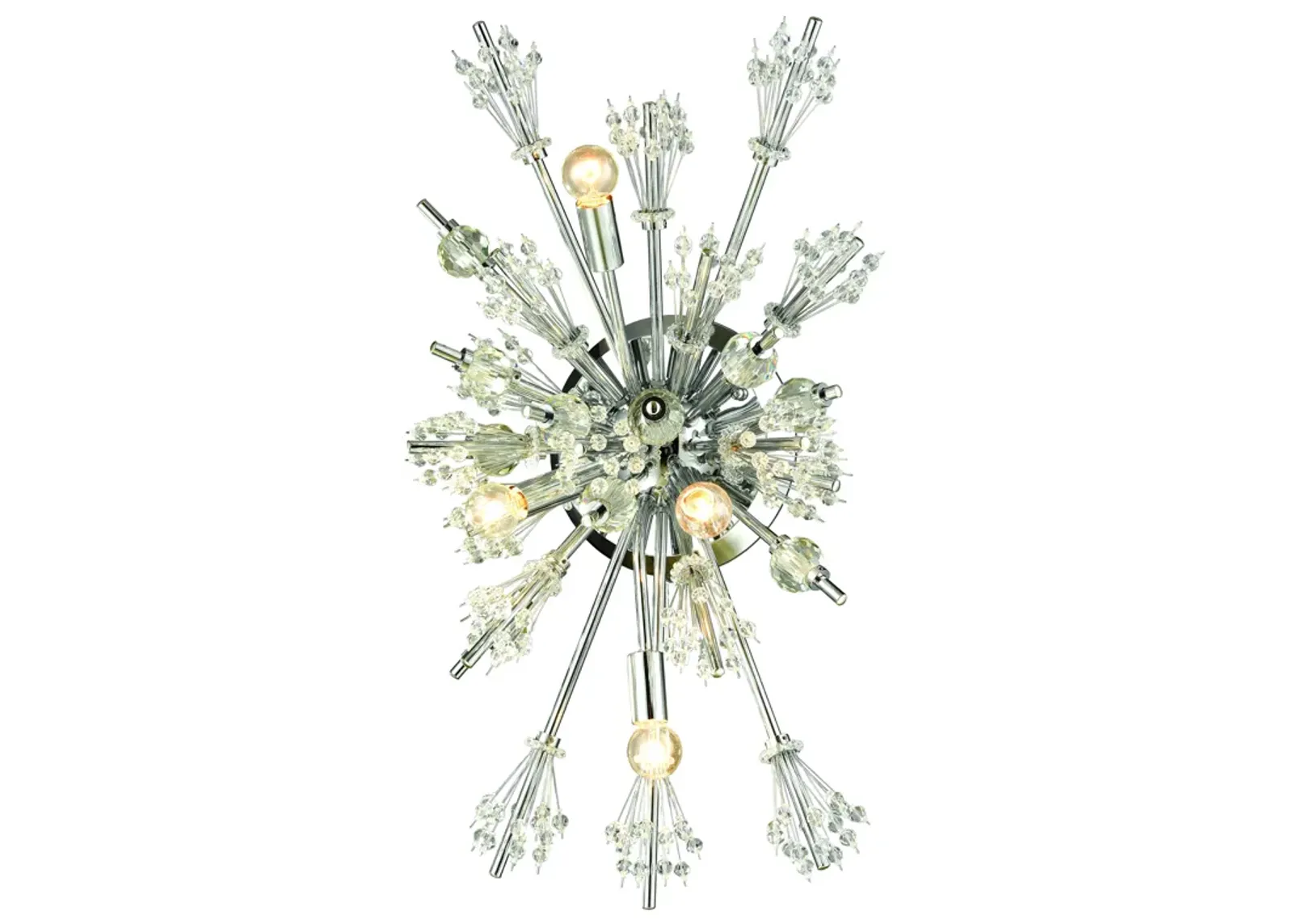 Starburst 26" High 4-Light Sconce - Polished Chrome