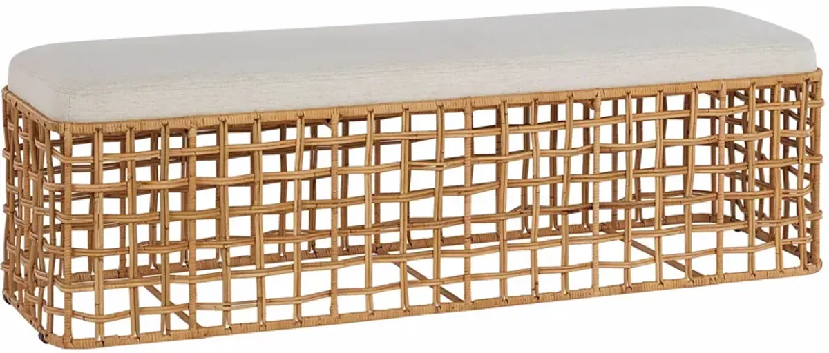 Rattan Bench 