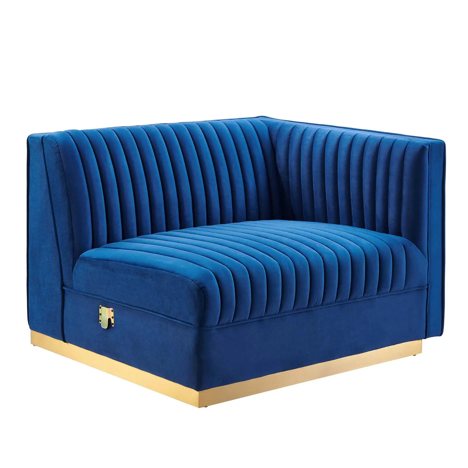 Sanguine Channel Tufted Performance Velvet Modular  Loveseat