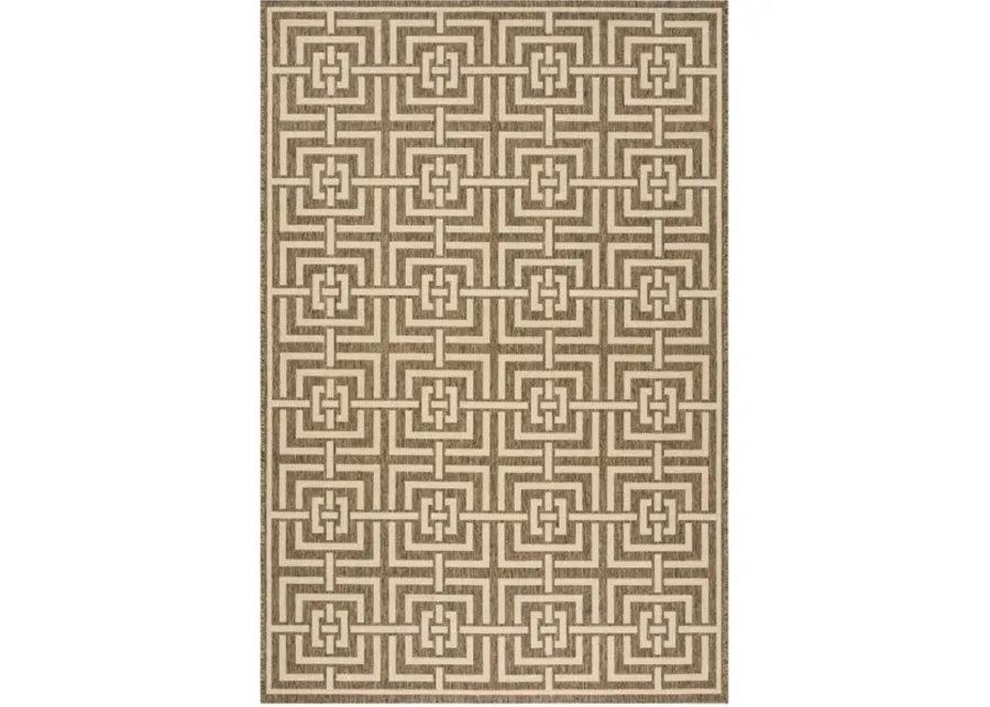 LINDEN 128 Collection LND128D-4 Beige / Cream 4' X 6'