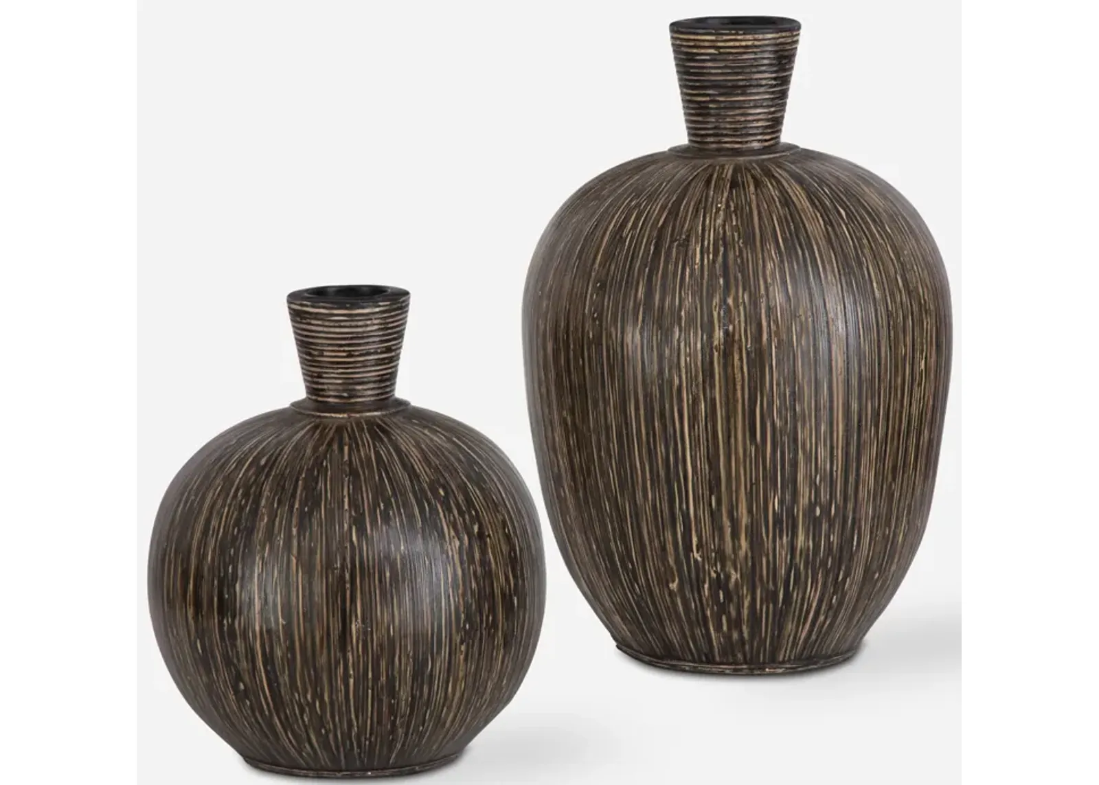 Islander Black Vases S/2