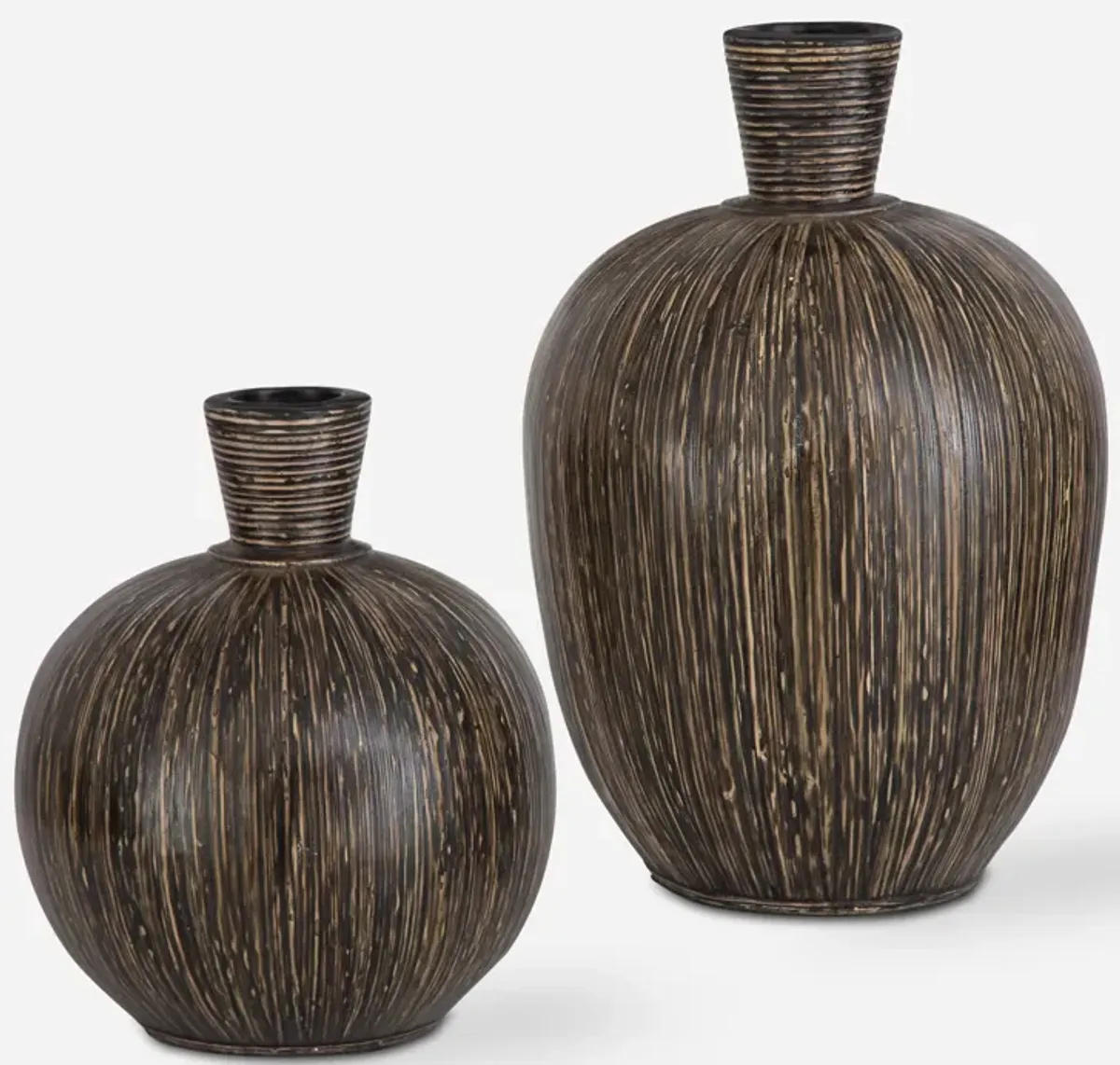 Islander Black Vases S/2