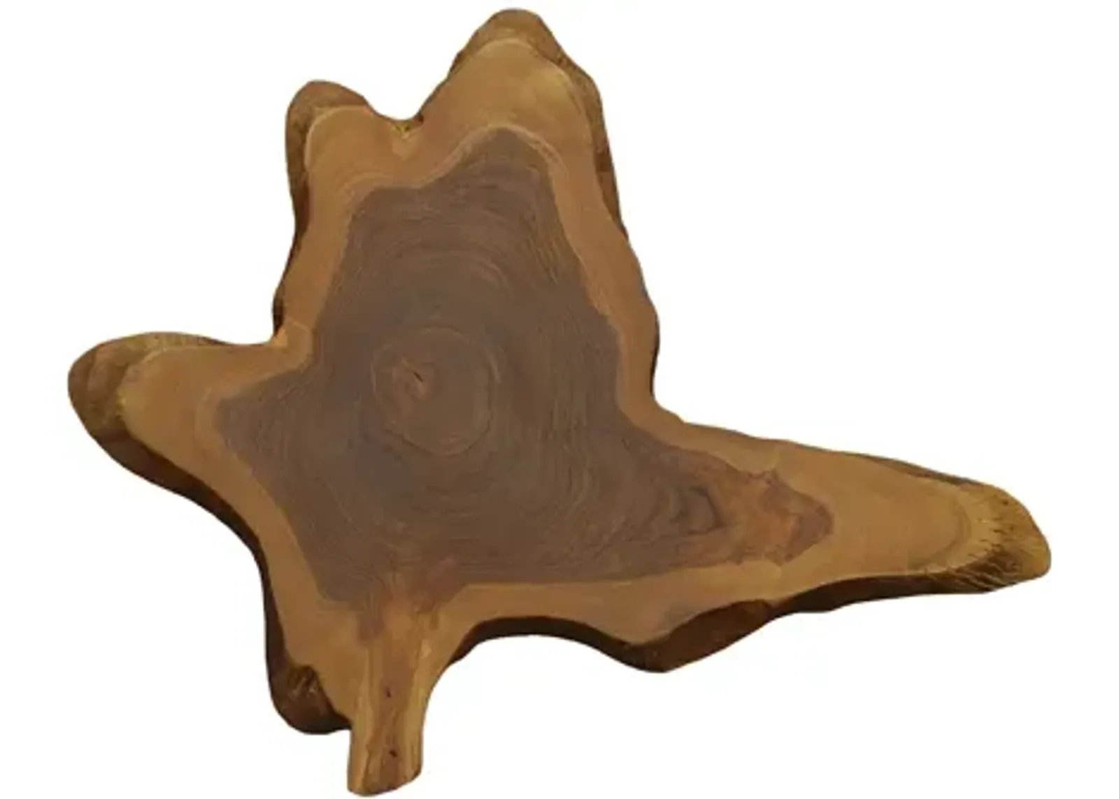 Freeform Teak Medium Wall Slice