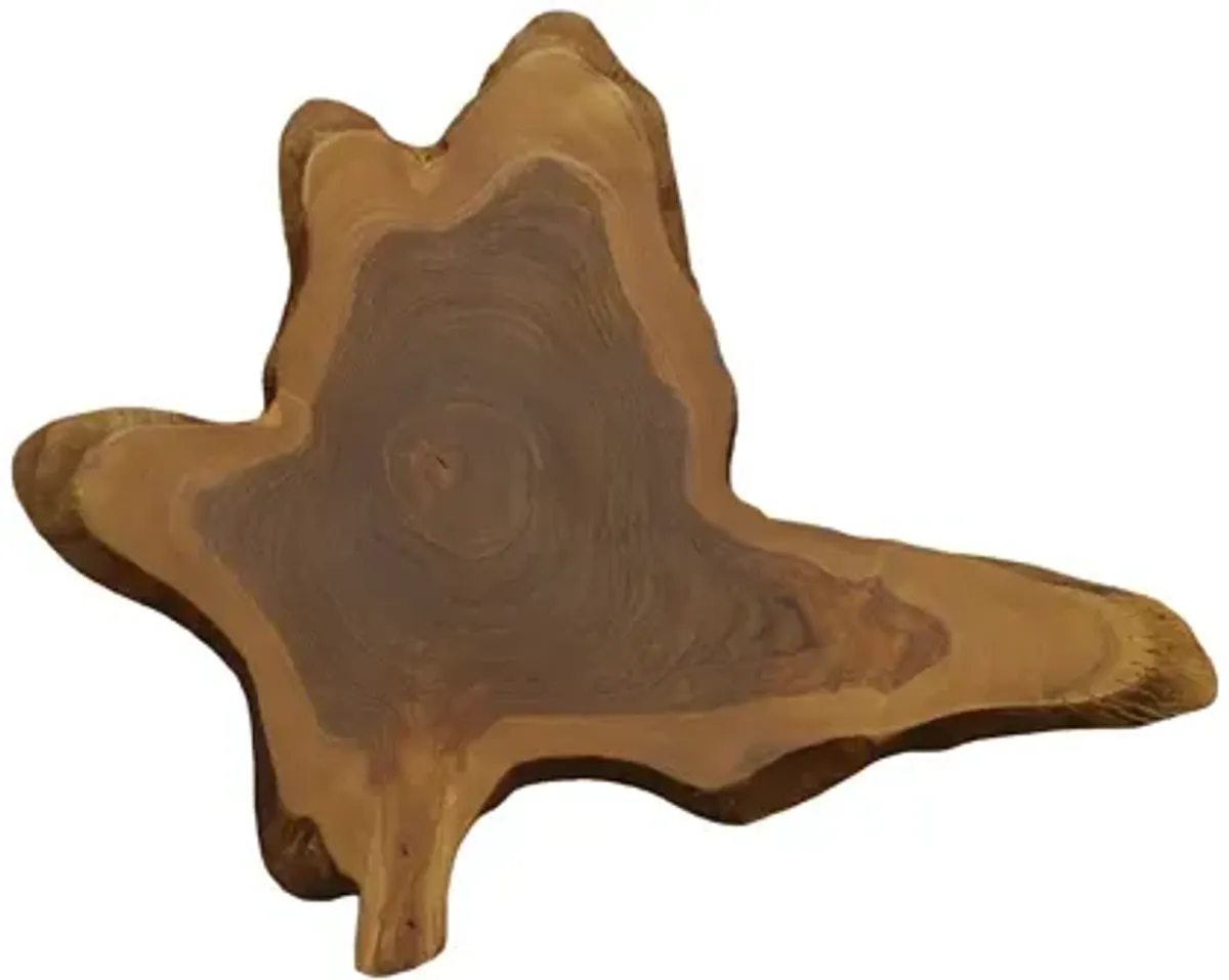 Freeform Teak Medium Wall Slice