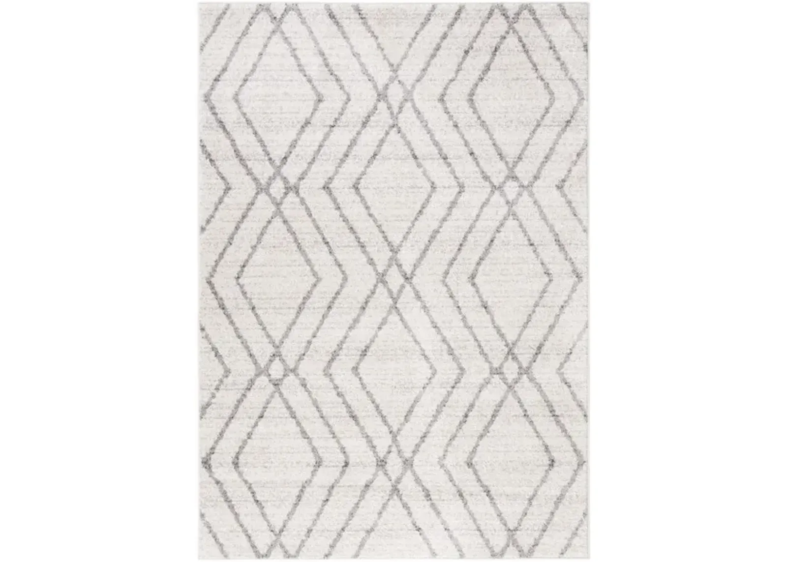 Adirondack Contemporary Ivory / Grey 9' X 12' Powerloomed Rug