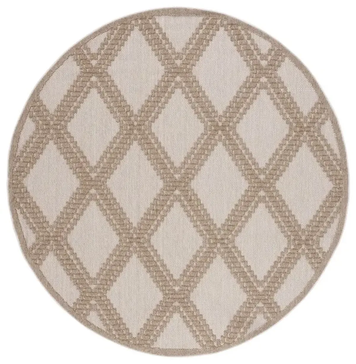 GLOBAL 226 Brown  6'-7' X 6'-7' Round Round Rug