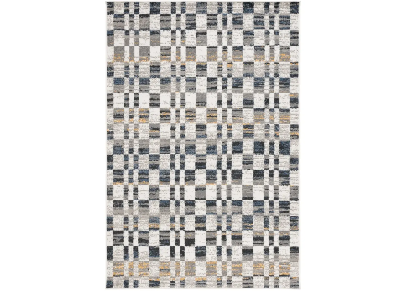 PYRAMID 224 IVORY  8' x 10' Large Rectangle Rug