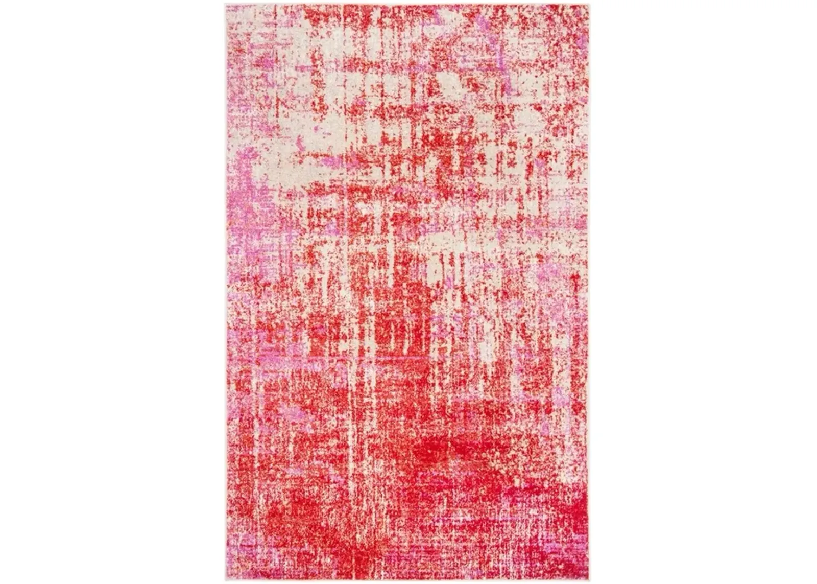 ADIRONDACK Contemporary Red / Gold 3' X 5' Powerloomed Rug