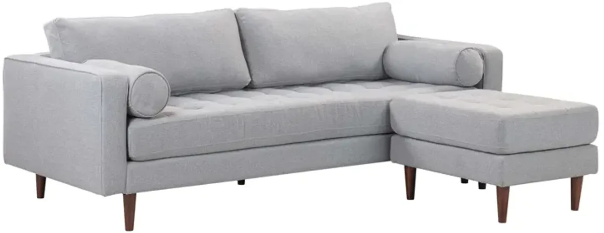 Cave Gray Tweed Sectional