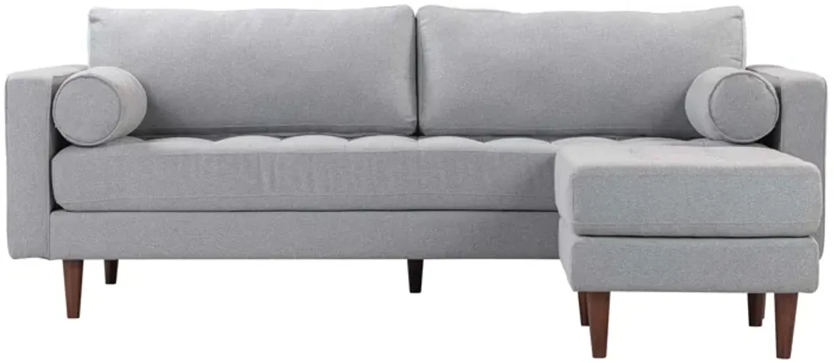 Cave Gray Tweed Sectional