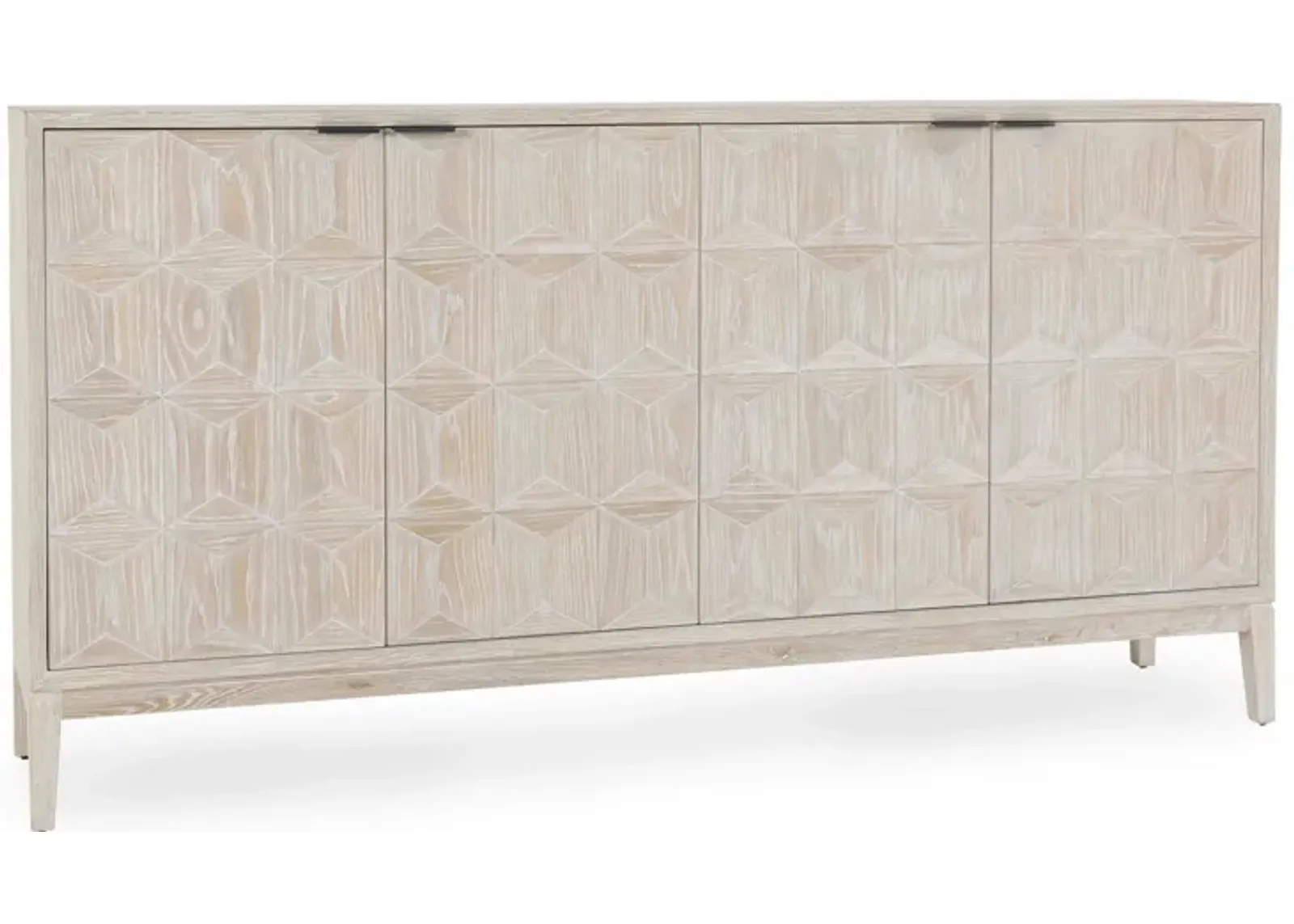 Mira 78" Oak Wood White Buffet