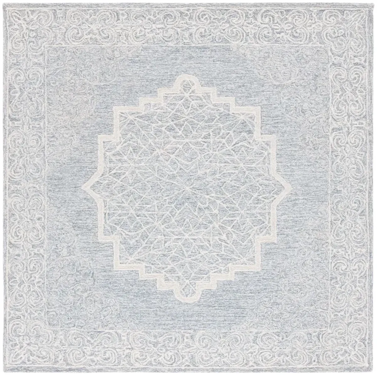 ABSTRACT Hand Tufted 6' x 6' Square area rug