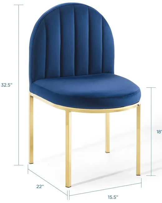 Isla Channel Tufted Performance Velvet Dining Side Chair