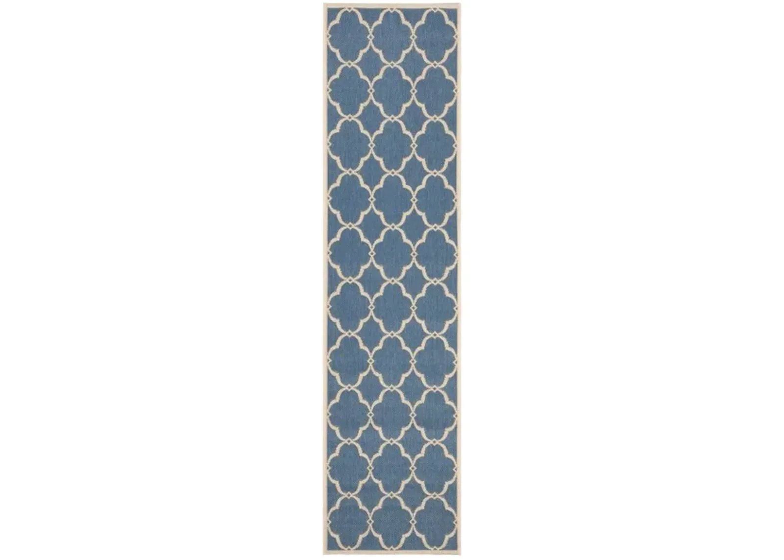 LINDEN 125 Collection LND125M-28 Blue / Creme 2'-2" X 8'