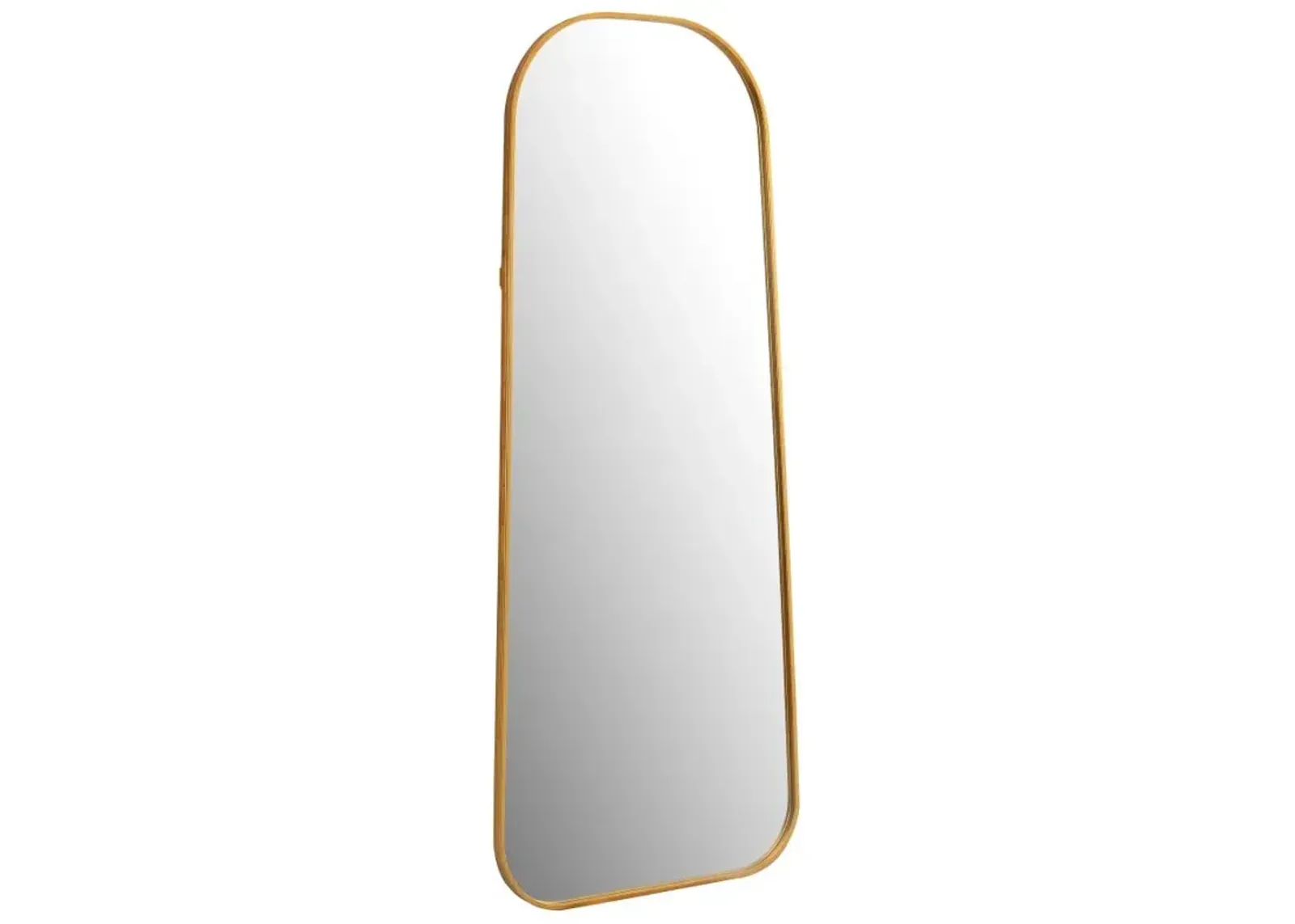 Simeon Metal Frame Full Length 59" Floor Mirror Antique Gold