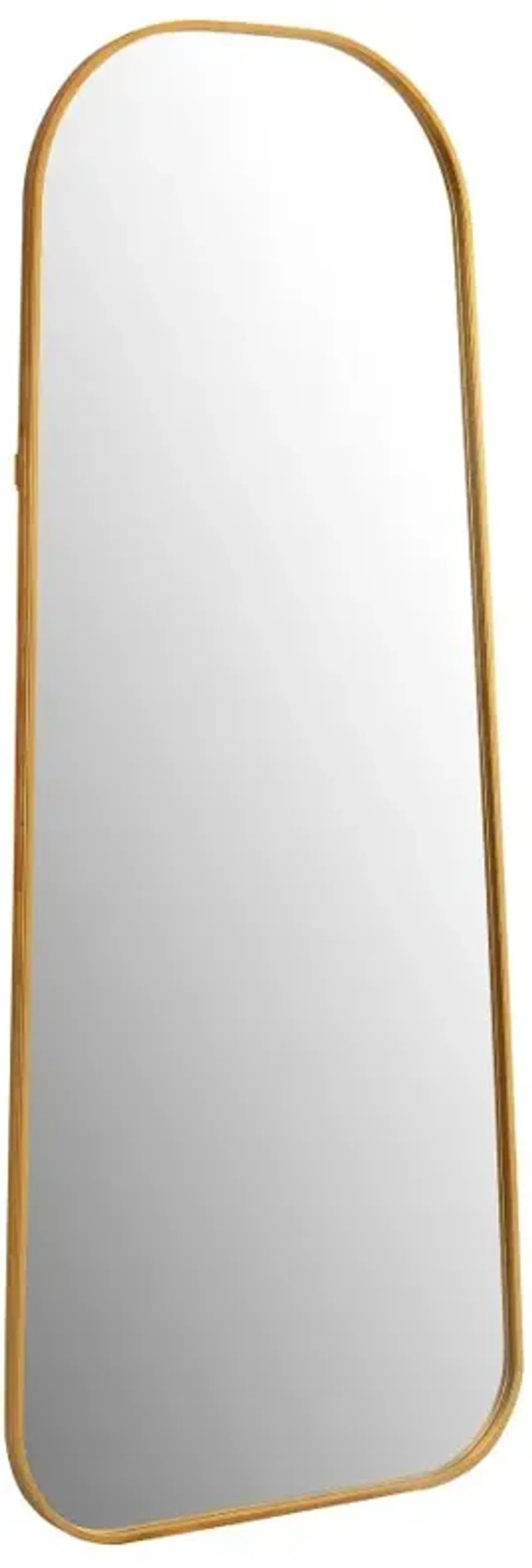 Simeon Metal Frame Full Length 59" Floor Mirror Antique Gold