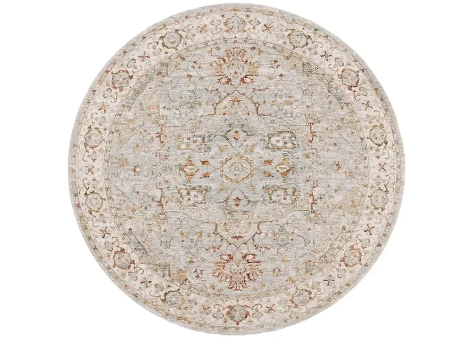 HAMILTON 110 Grey  6'-7' X 6'-7' Round Round Rug