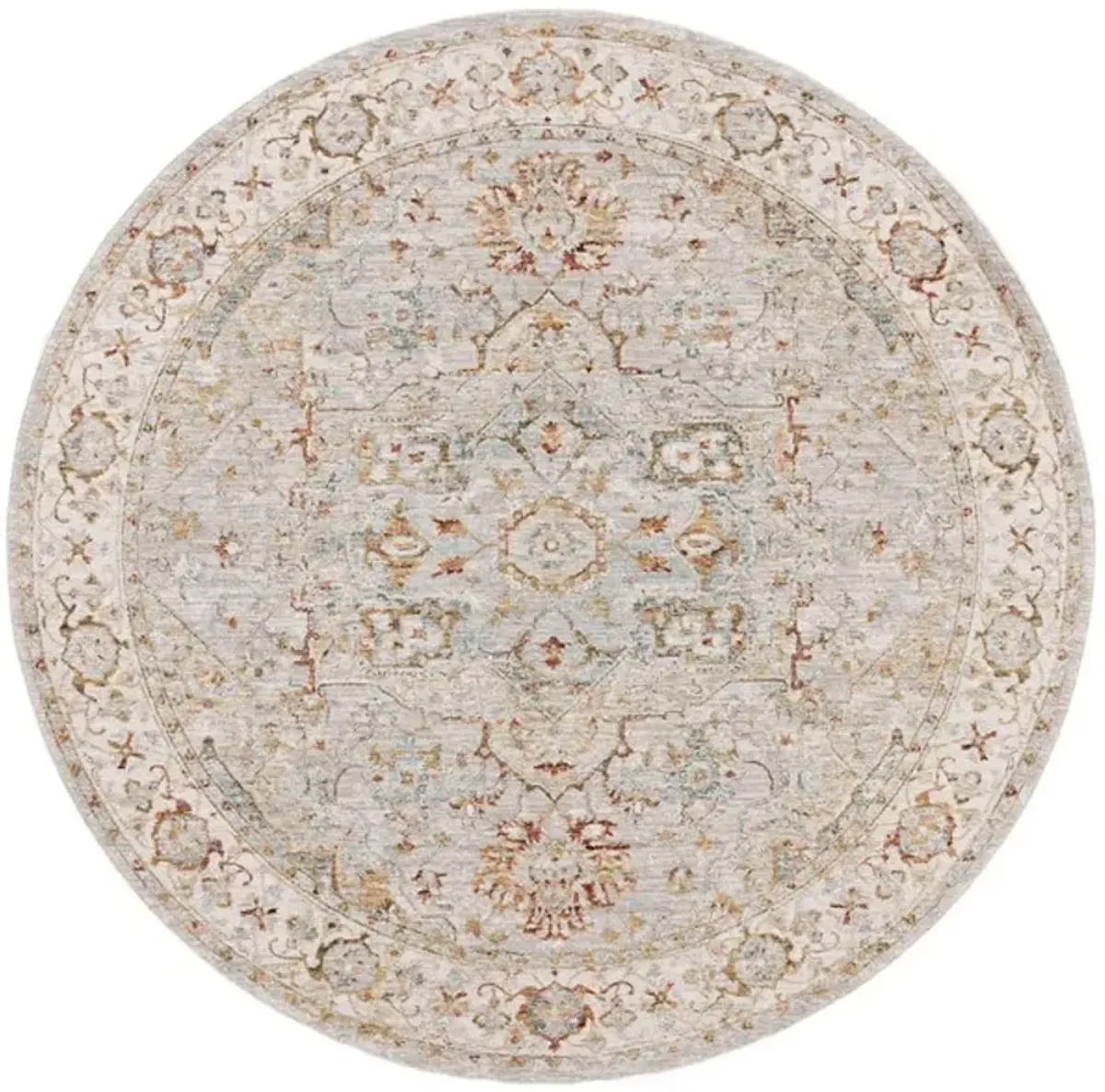 HAMILTON 110 Grey  6'-7' X 6'-7' Round Round Rug