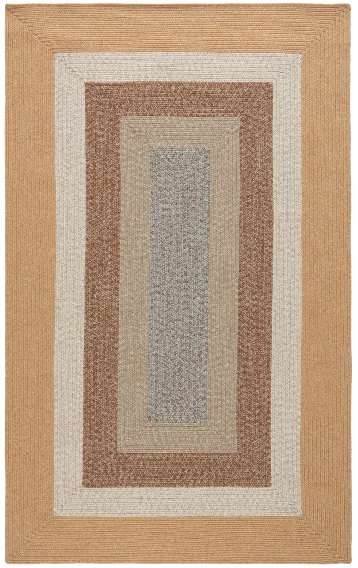 BRAIDED Hand Woven 4' x 6' area rug
