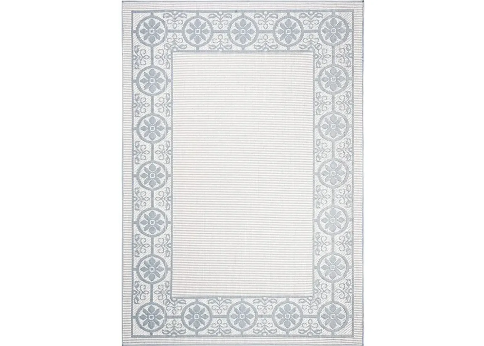 Safavieh BERMUDA 800 Collection BMU815B-9 Ivory / Light Blue 9' X 12'