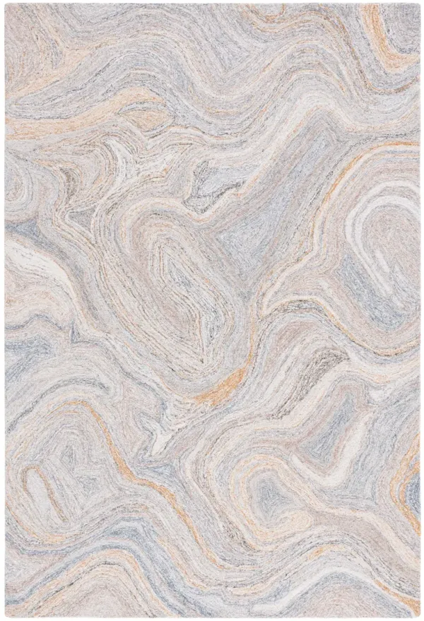 ABSTRACT Hand Tufted 3' x 5' area rug