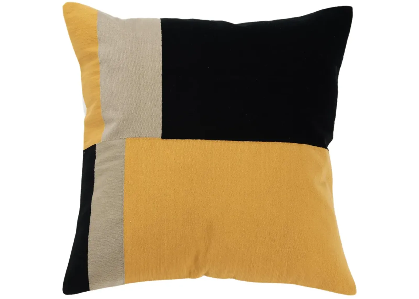 color block  gold Pillow