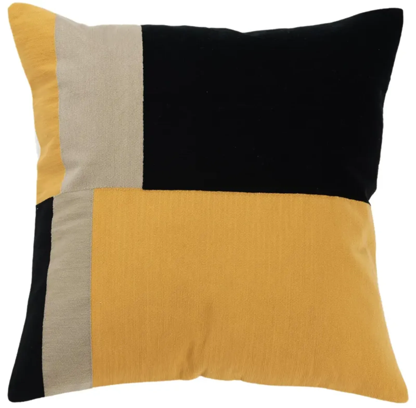 color block  gold Pillow