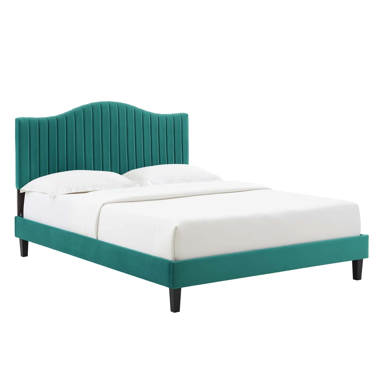 Juniper Channel Tufted Performance Velvet Full Platform Bed