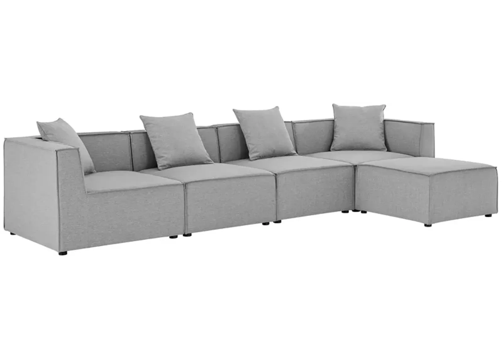 Saybrook Outdoor Patio Upholstered 5-Piece Sectional 