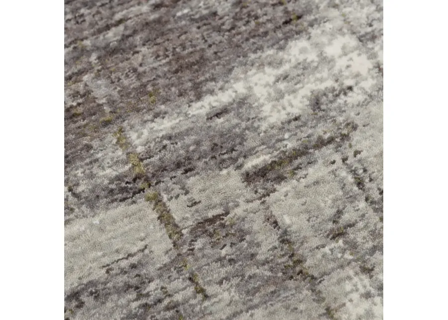 Anatolia Gray Abstract Recycled Polyester 9'x12' Rectangle Rug