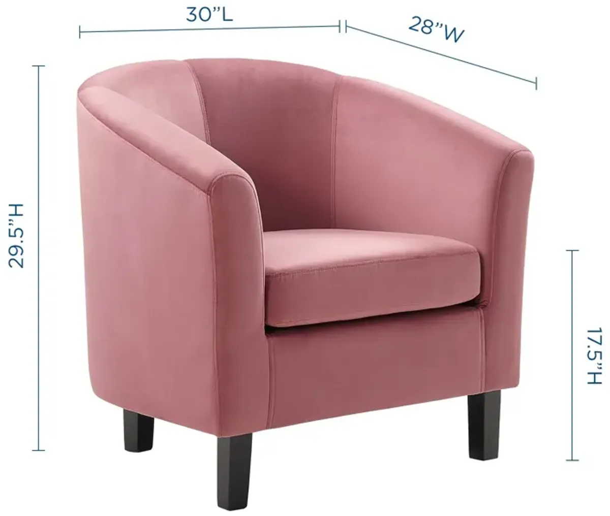 Prospect Performance Velvet Armchair