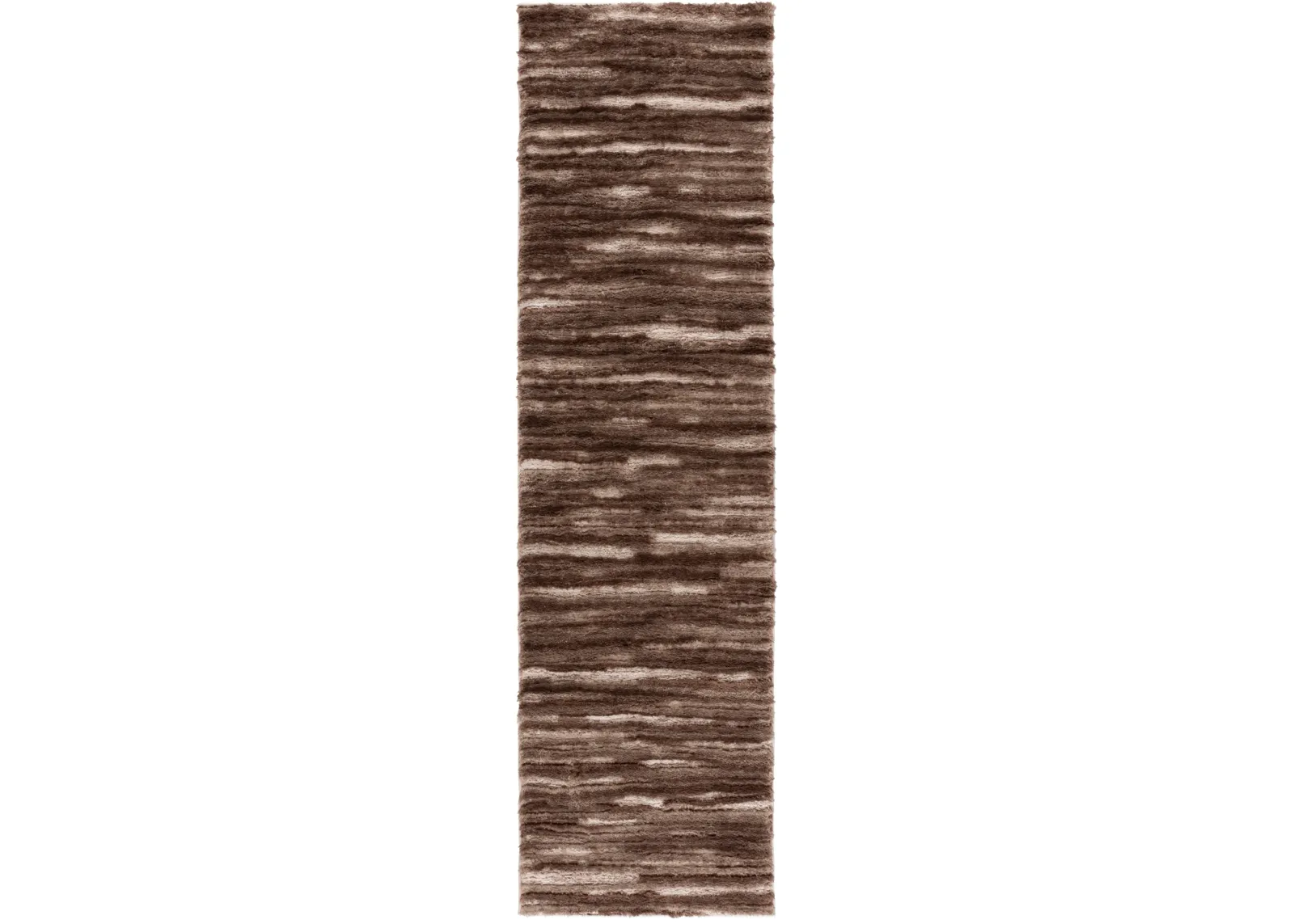 SEATTLE SHAG 908 BROWN  2'-3' x 8' Runner Rug