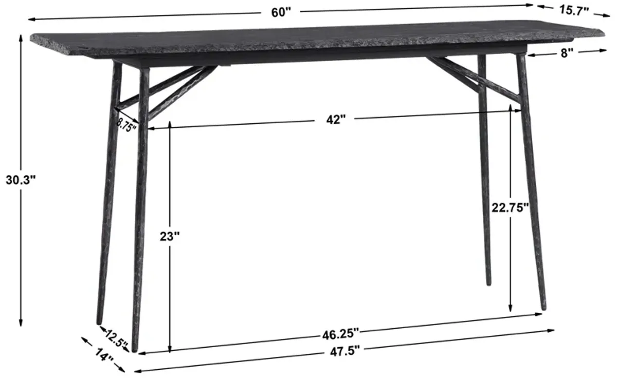 Kaduna Slate Console Table