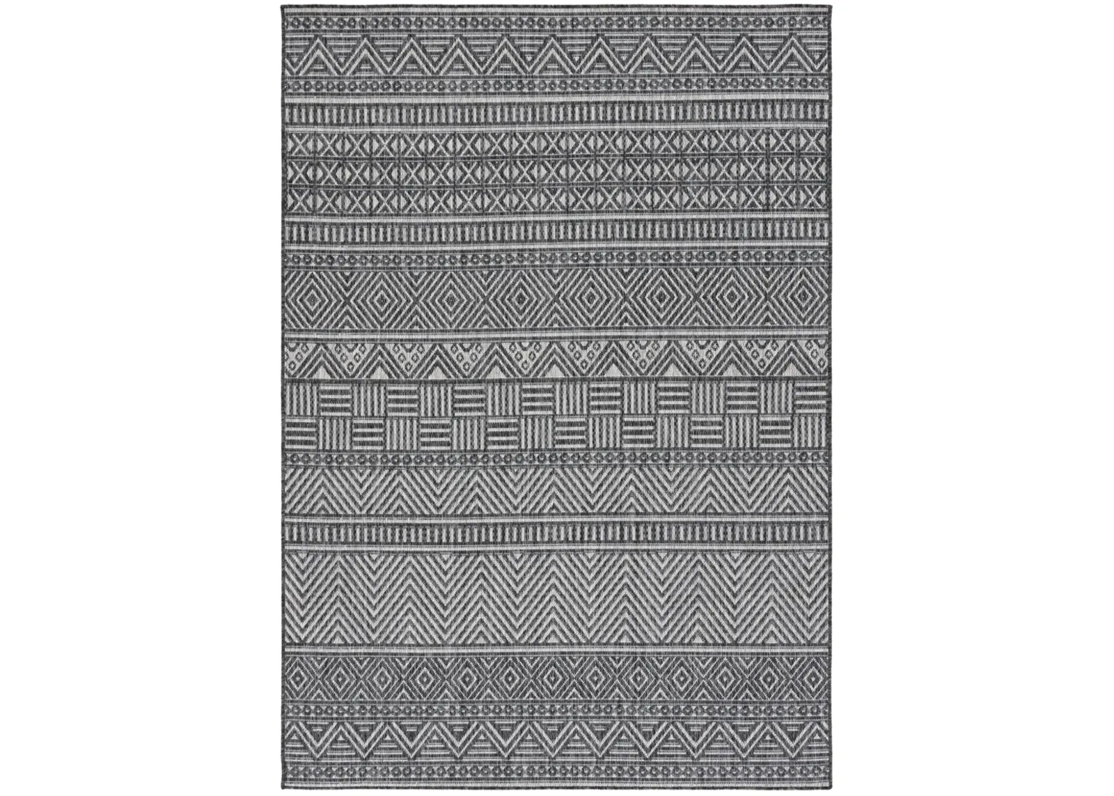 BEACH HOUSE 288 CHARCOAL  4' x 6' Small Rectangle Rug