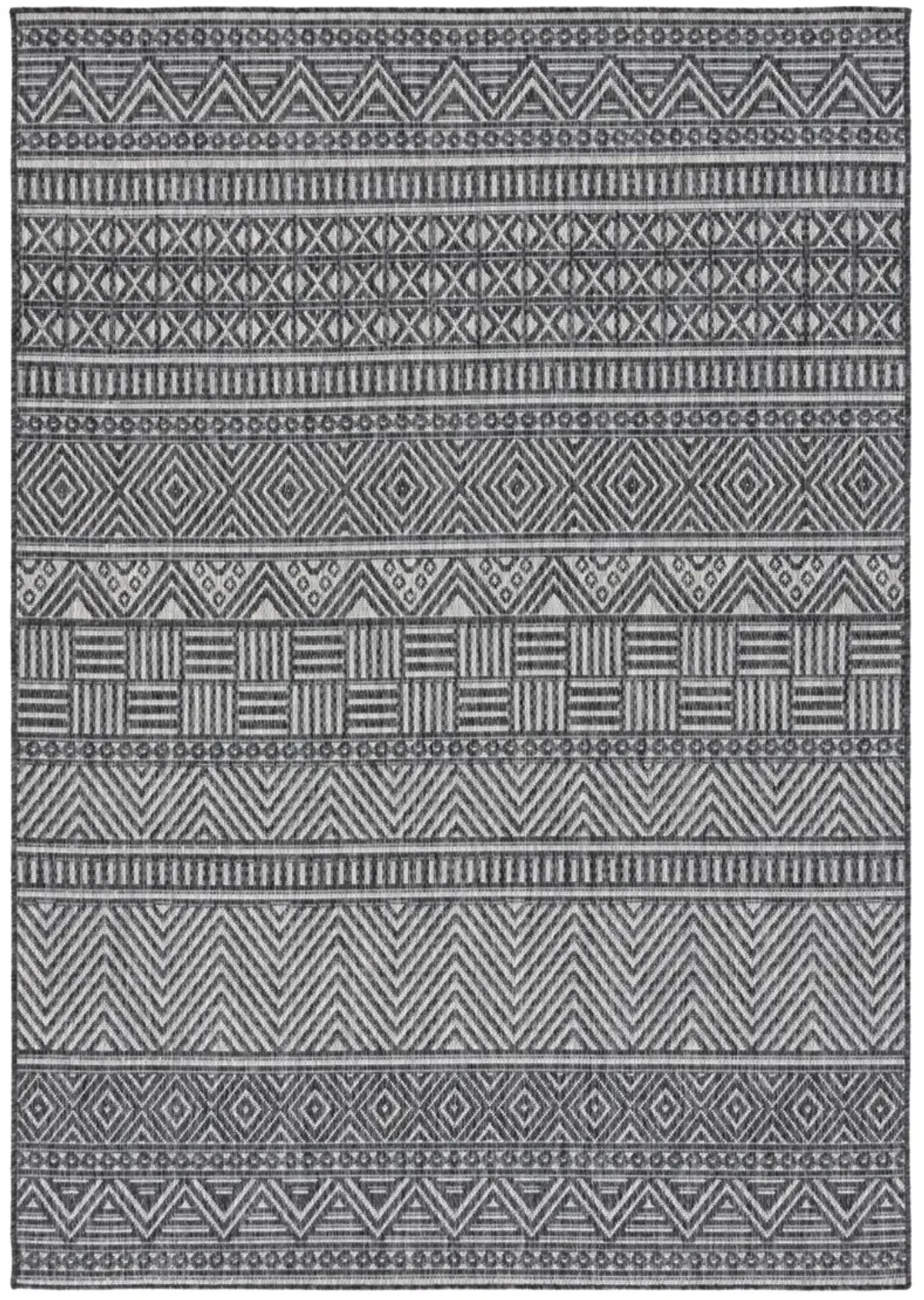 BEACH HOUSE 288 CHARCOAL  4' x 6' Small Rectangle Rug