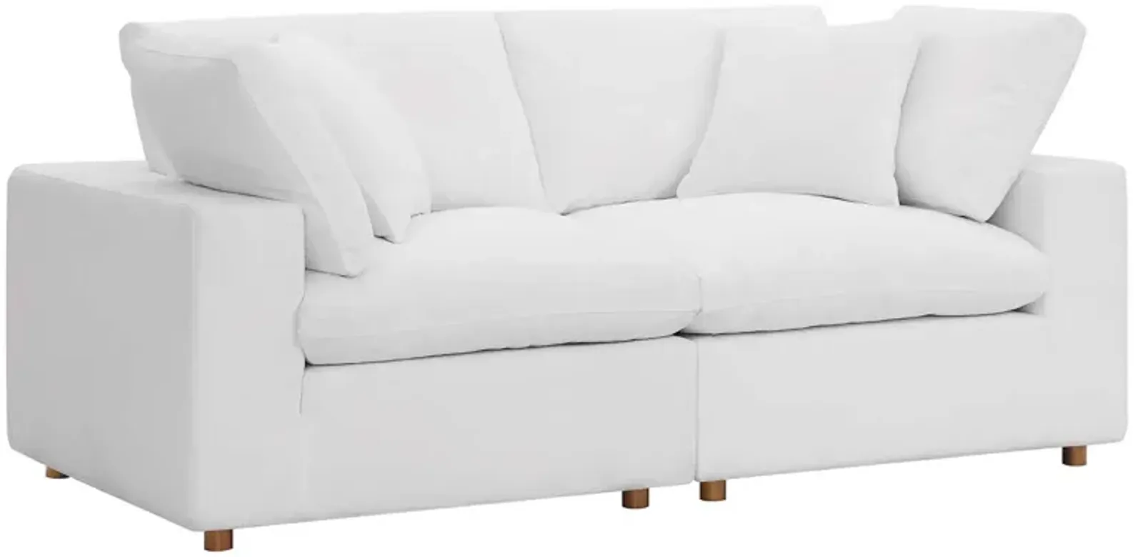 Commix Down Filled Overstuffed 2 Piece Sofa