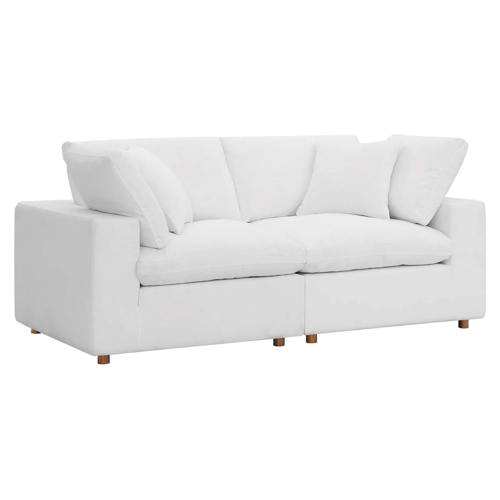 Commix Down Filled Overstuffed 2 Piece Sofa