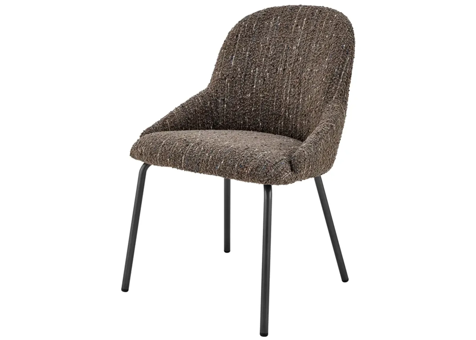 Katrisa KD Fabric Dining Side Chair, Zenith Brown