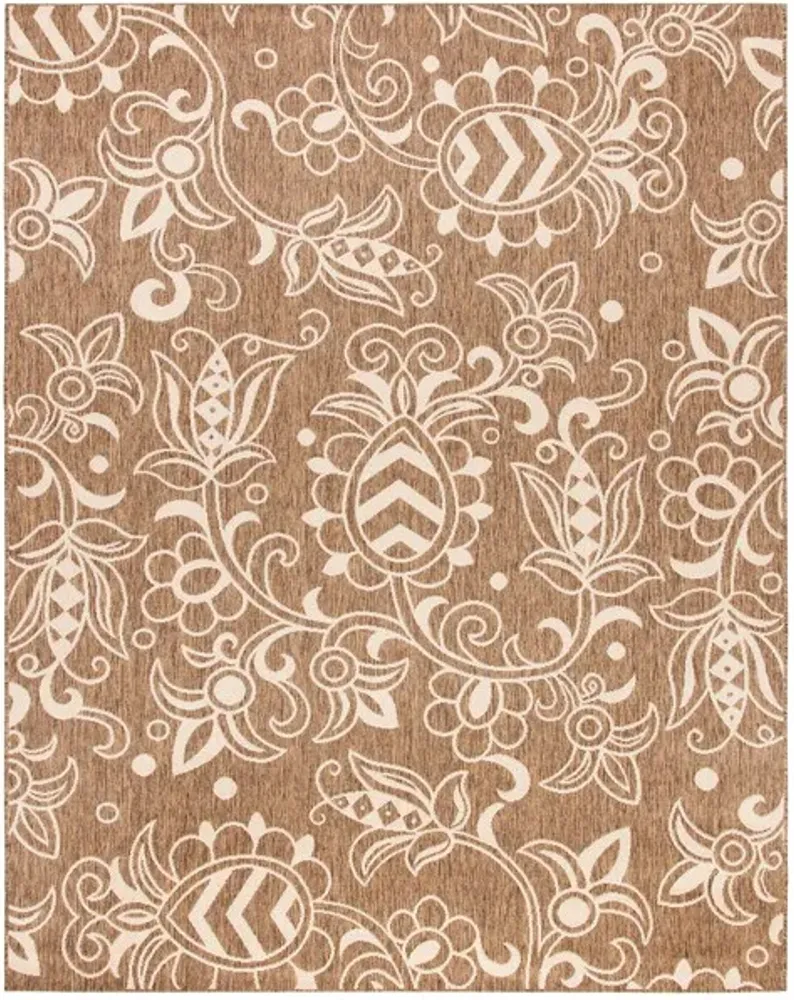 Safavieh BEACH HOUSE Collection BHS246T-9 Brown / Beige 9' X 12'