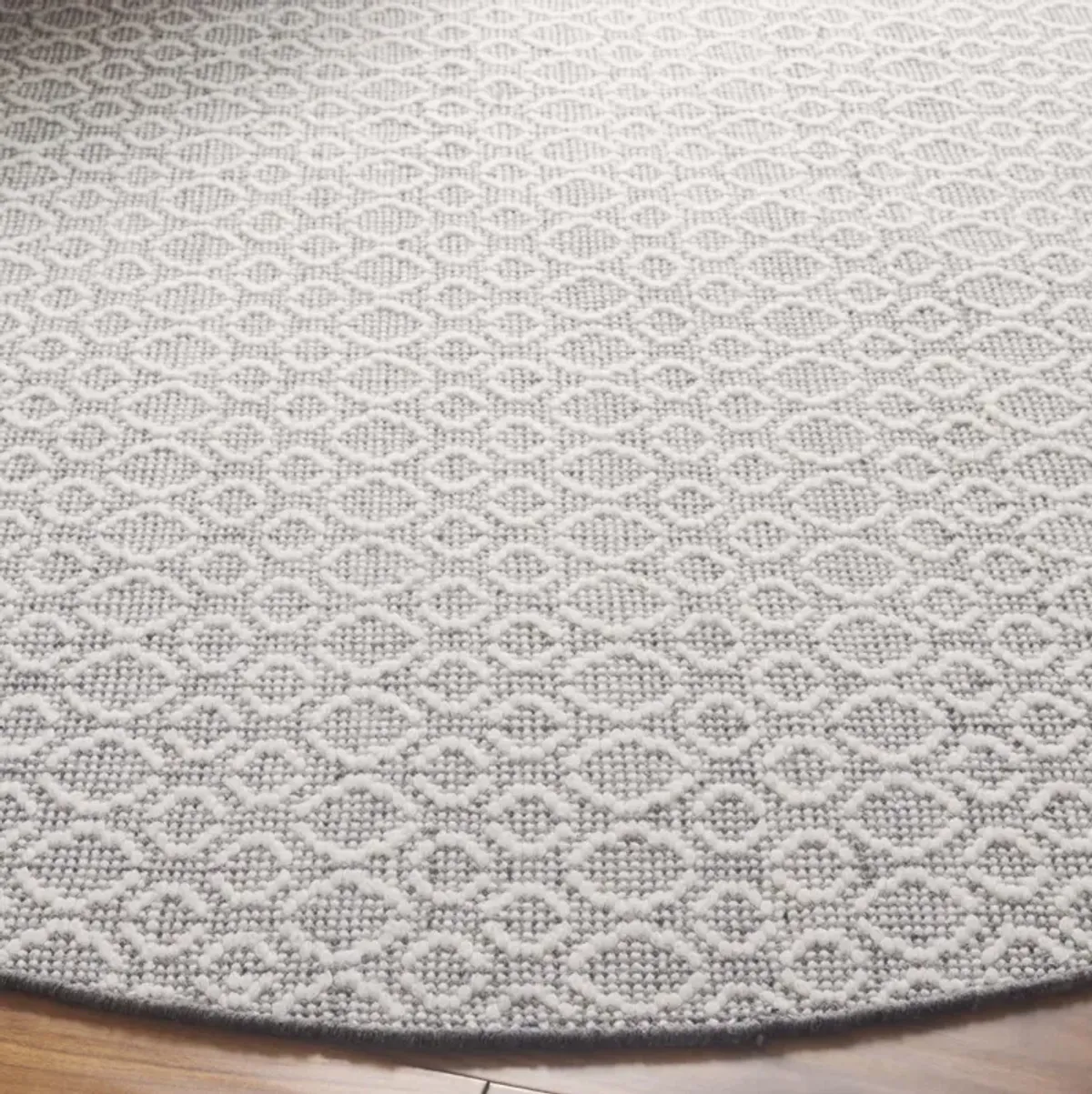 VERMONT 905 GREY  6' x 6' Round Round Rug